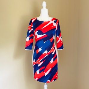 NWT Signature Camryn Abstract Dress, Size 6